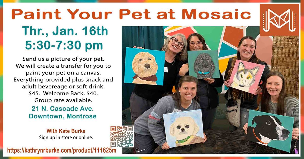 Paint Your Pet at Mosaic