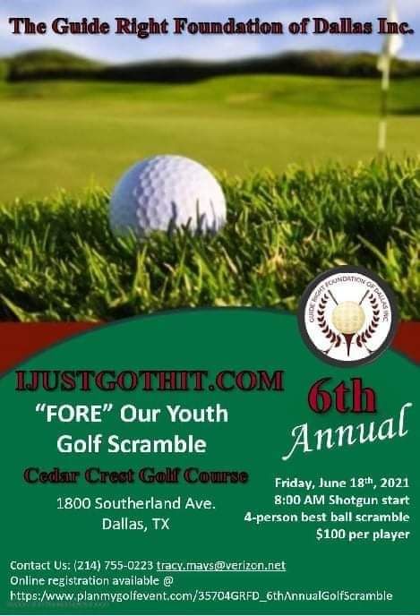 6th Annual I Just Got Hit "Fore" Our Youth Golf Scramble