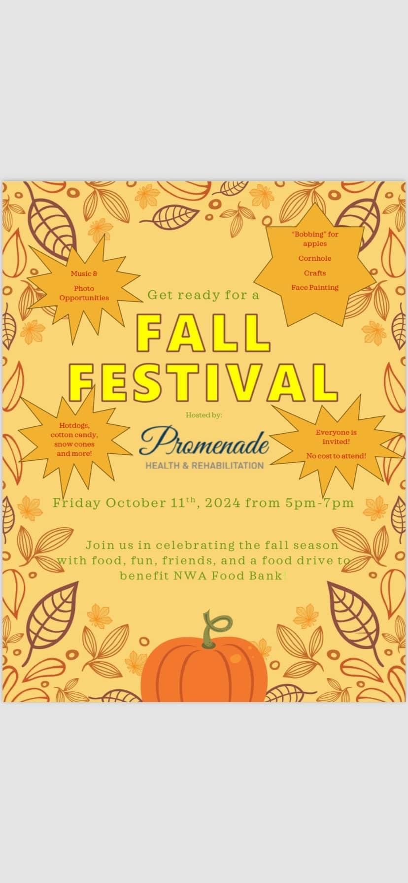 Promenade Health and Rehab Fall Festival