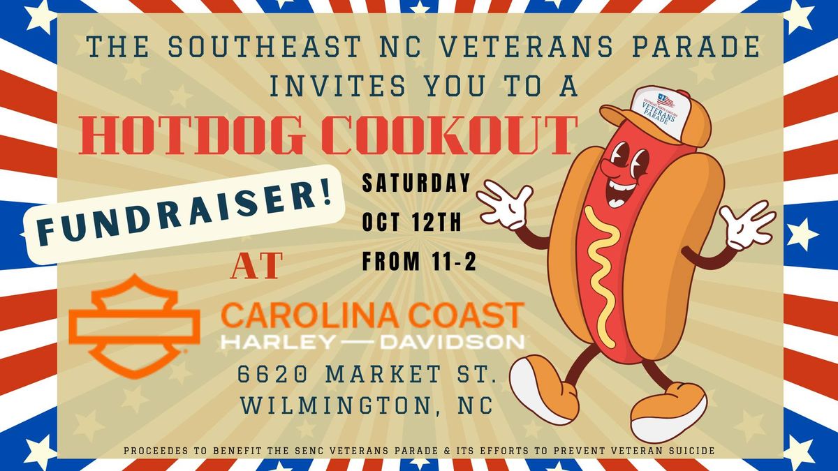 Hot Dog Cookout Fundraiser for SENC Veterans Parade