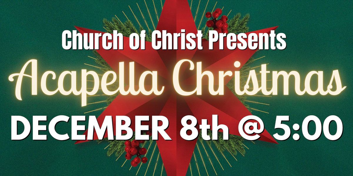 Acapella Christmas Singing Event