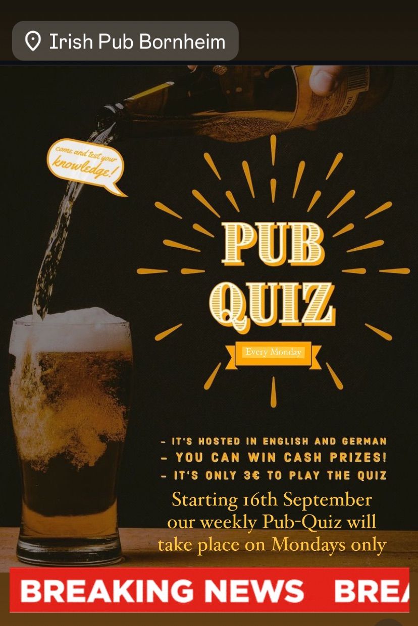 Monday Night Pub-Quiz