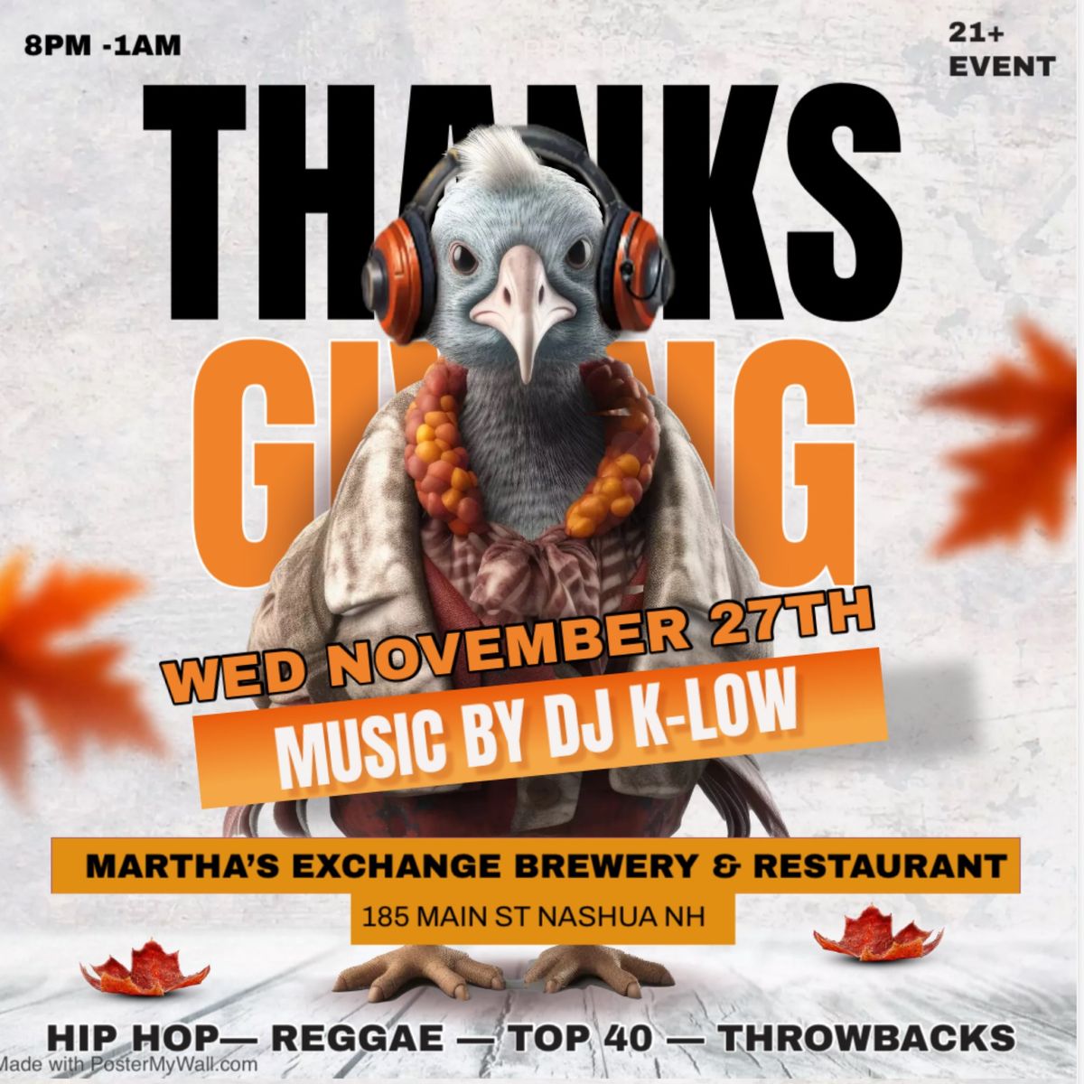 Pre- Thanksgiving Affair @ Martha\u2019s