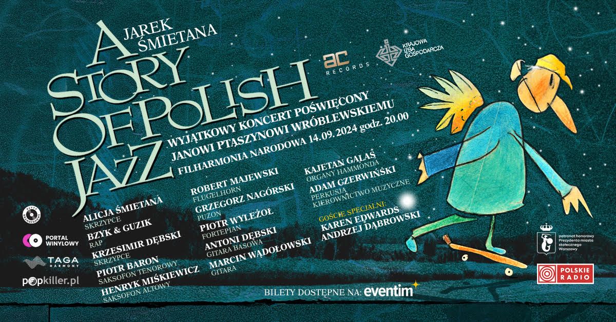 ZMIANA TERMINU! A Story of Polish Jazz - koncert po\u015bwi\u0119cony Janowi Ptaszynowi Wr\u00f3blewskiemu