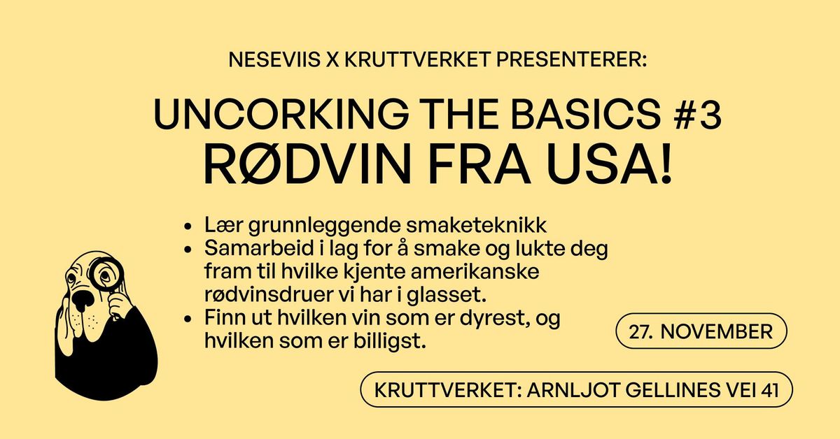 UNCORKING THE BASICS #3: R\u00d8DVIN FRA USA!