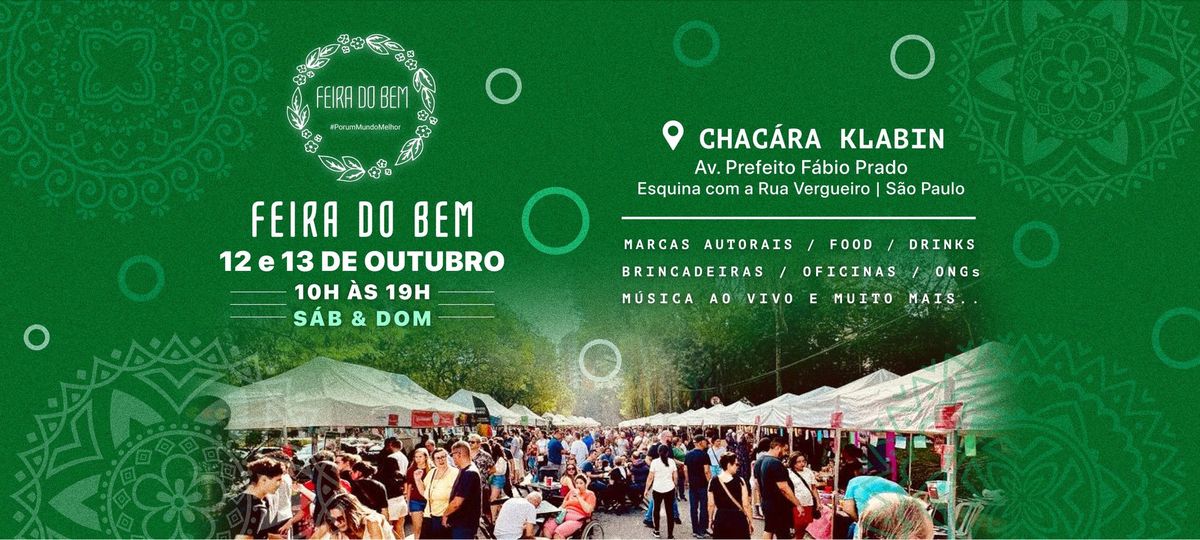 Feira do Bem 12 e 13 de Outubro - Ch\u00e1cara Klabin