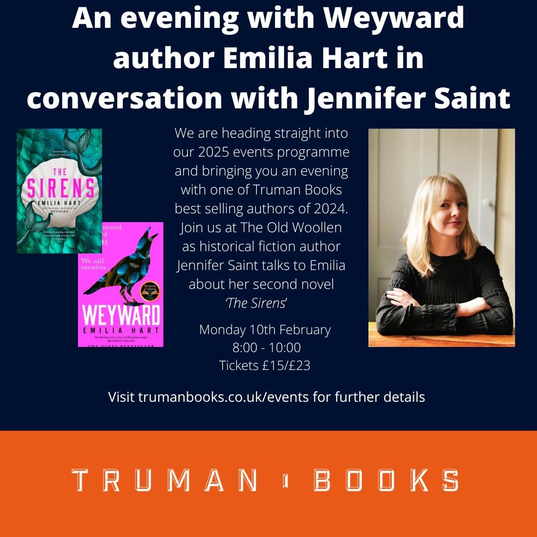 An evening with Weyward author Emilia Hart in conversation with Jennifer Saint