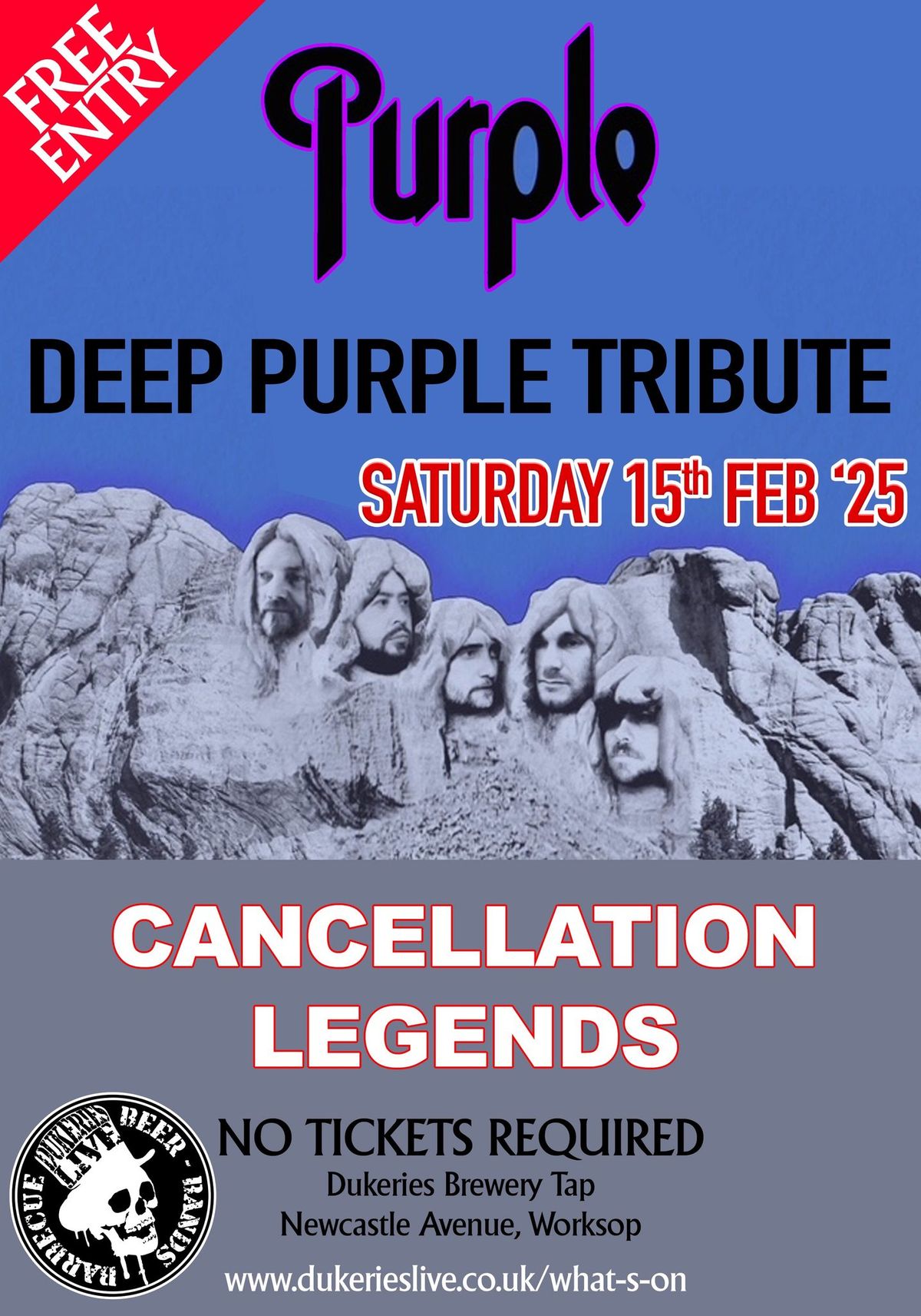 FREE ENTRY | DEEP PURPLE TRIBUTE 