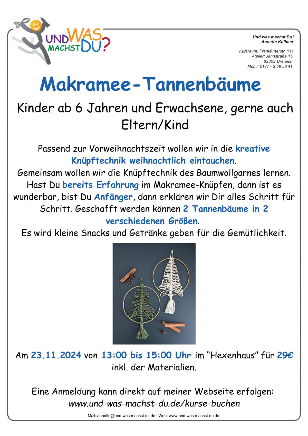 Makramee-Tannenb\u00e4ume