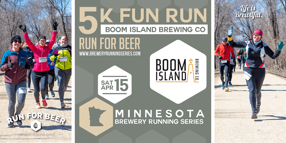 5k Beer Run x Boom Island Brewing Co | 2023 MN Brewery Running Series