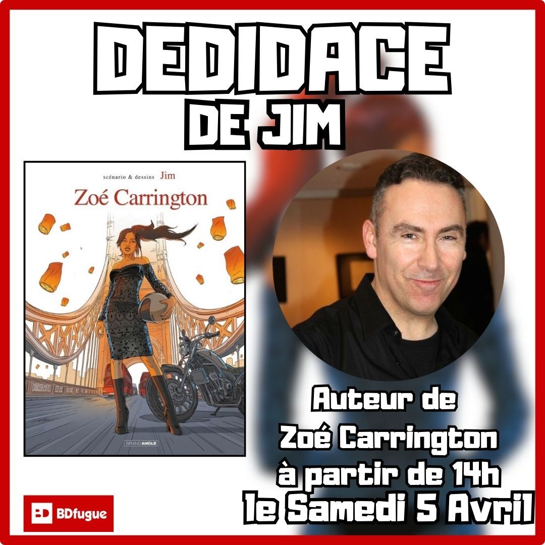 D\u00e9dicace de Jim pour Zo\u00e9 Carrington tome 2