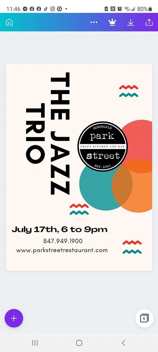 The Jazz Trio At Park Street Restaurant Park Street Restaurant Mundelein 17 July 21 The Jazz Trio At Park Street Restaurant Park Street Restaurant Mundelein 17 July 21