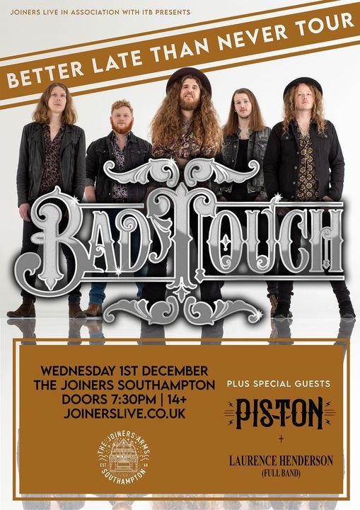 Bad Touch & Piston at The Joiners, Southampton