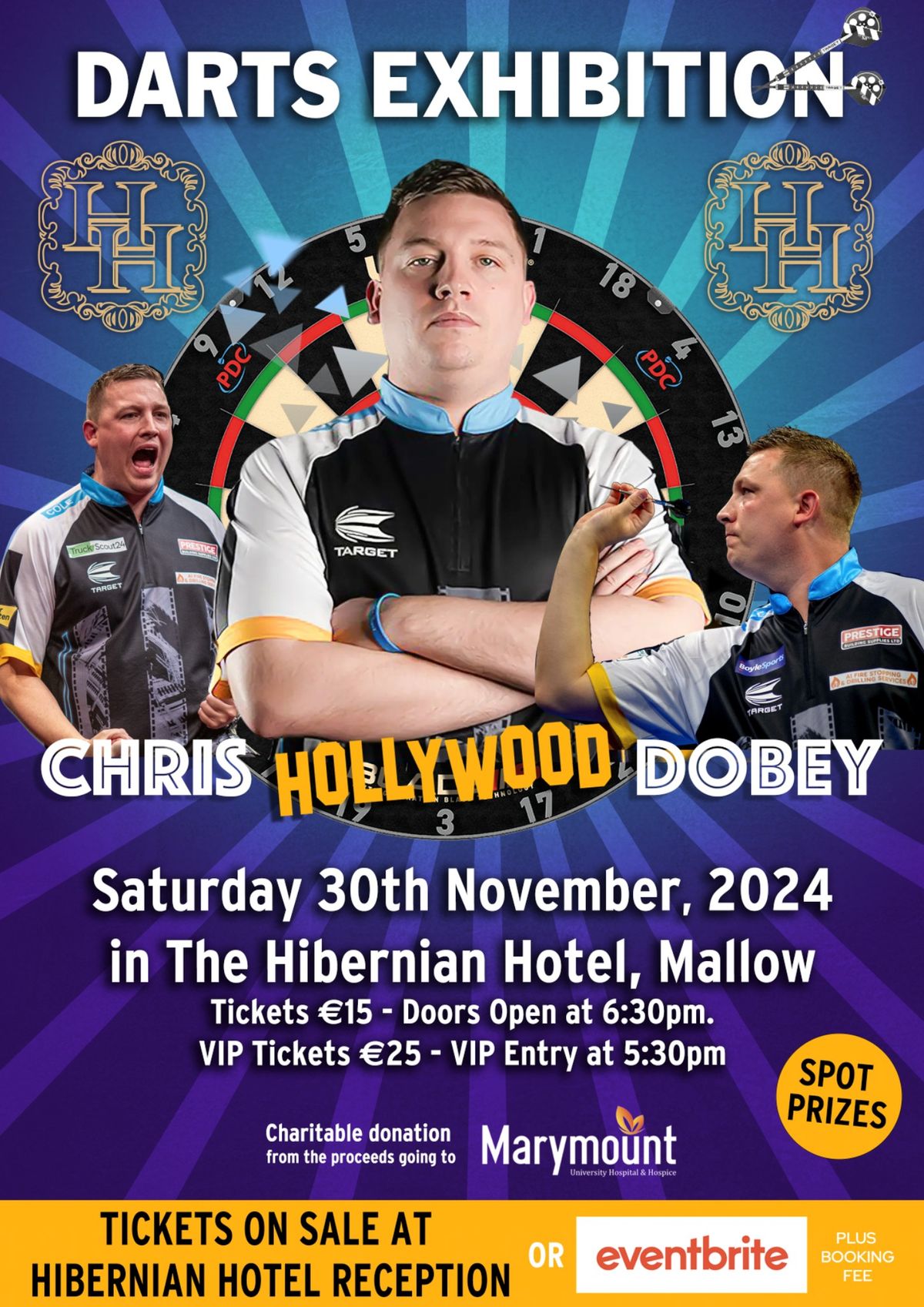 Chris Dobey Darts Exhibition