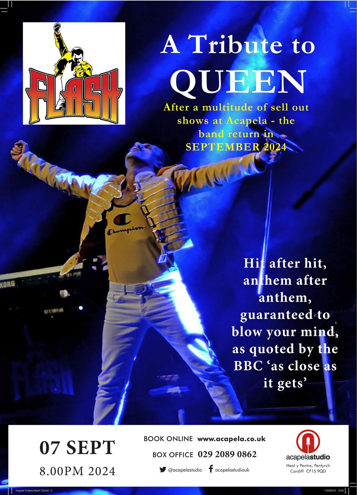 Flash \u2013 A Tribute to Queen \u2013 September 2024 (SELLING FAST)
