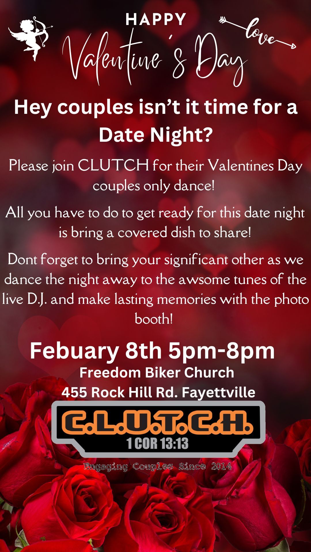 Clutch Valentines dance