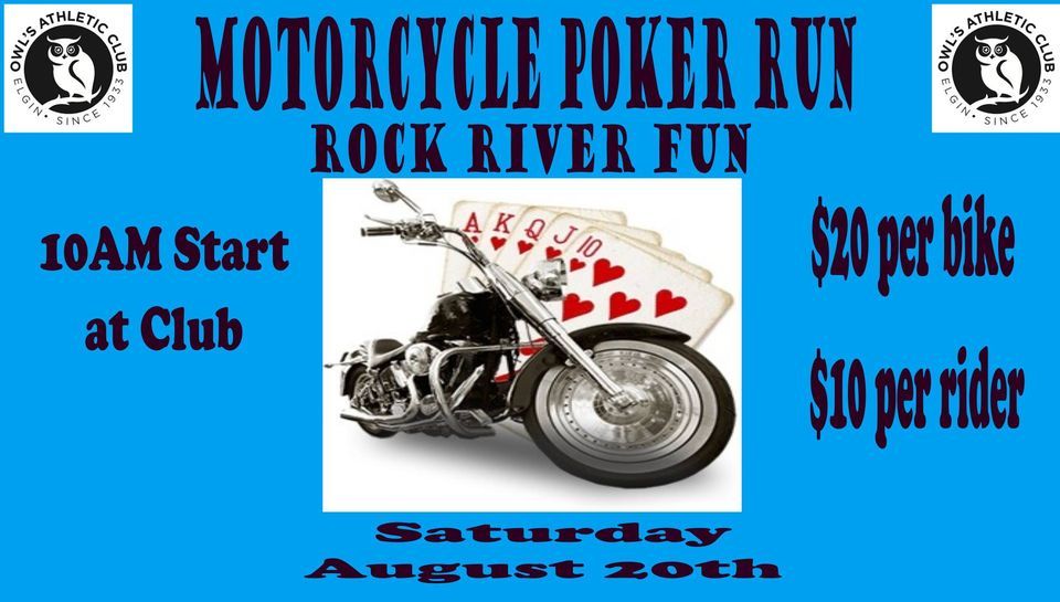 Motorcycle Poker Run, Owl's Athletic Club, Elgin, 20 August 2022