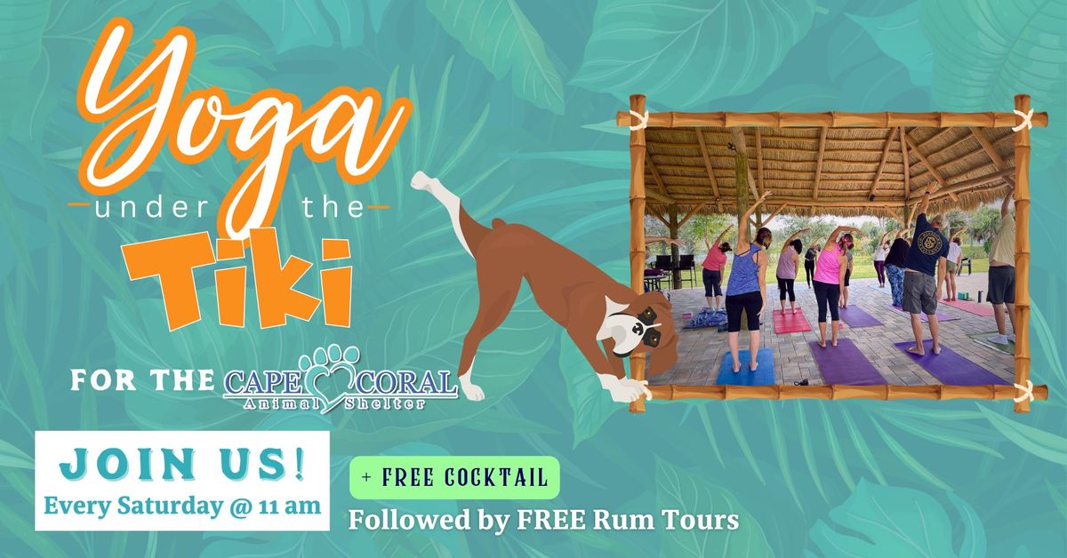 Yoga Under the Tiki for the Cape Coral Animal Shelter