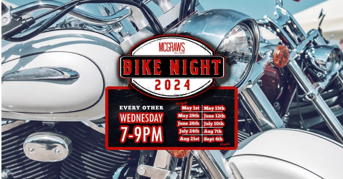 McGraw's Bike Night - Jake Kloefkorn LIVE 7-9pm! Every Other Wednesday All Summer Long!