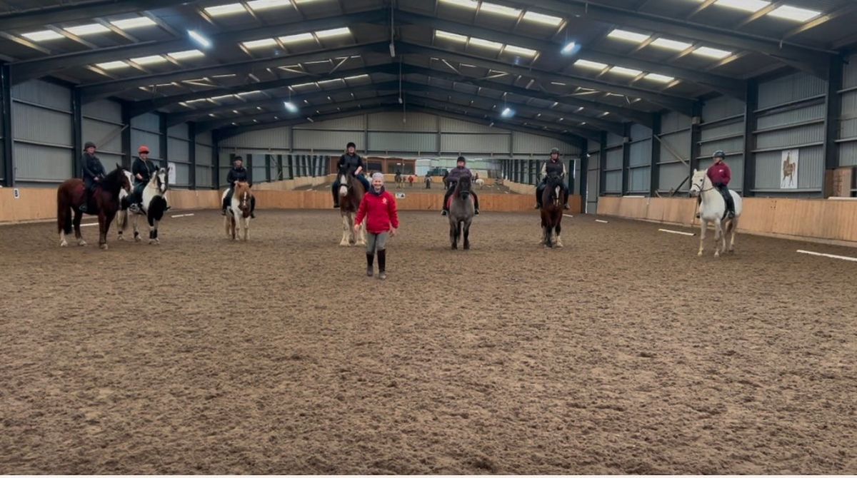 Formation Riding Clinic at Ladyleys Equestrian Centre, Aberdeenshire