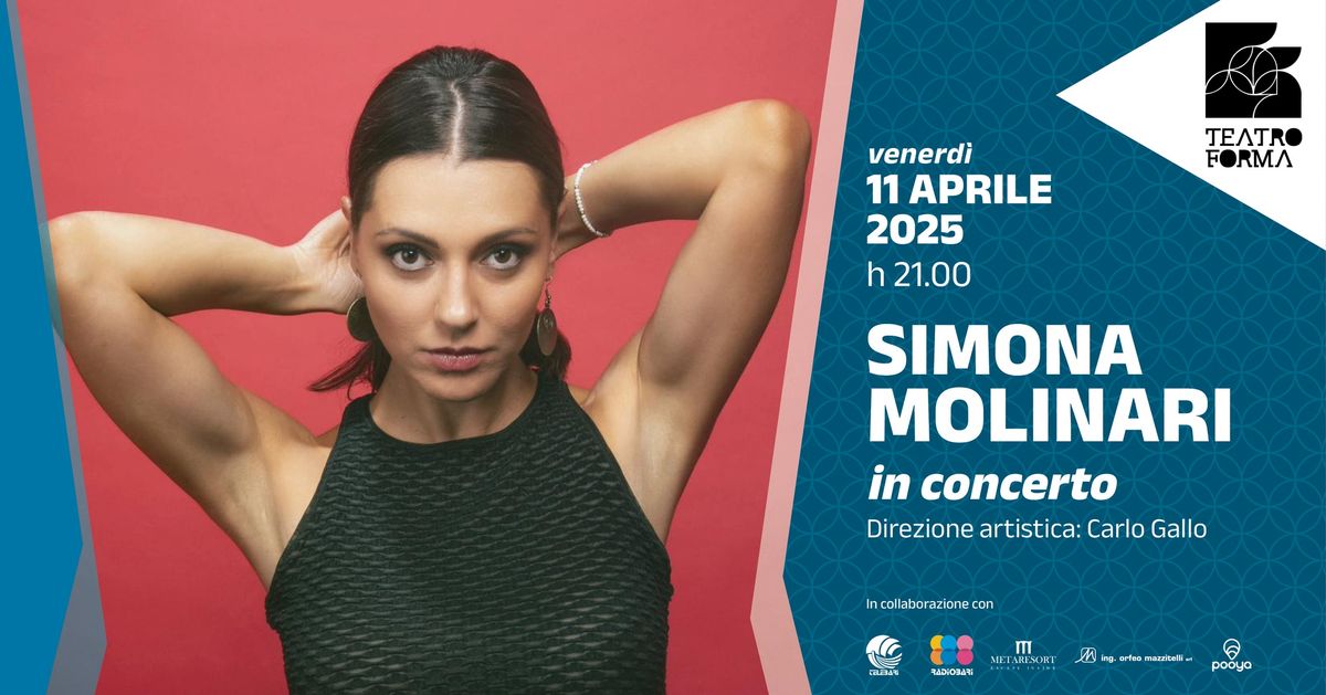 11 APRILE 2025 - Ore 21.00 SIMONA MOLINARI IN CONCERTO