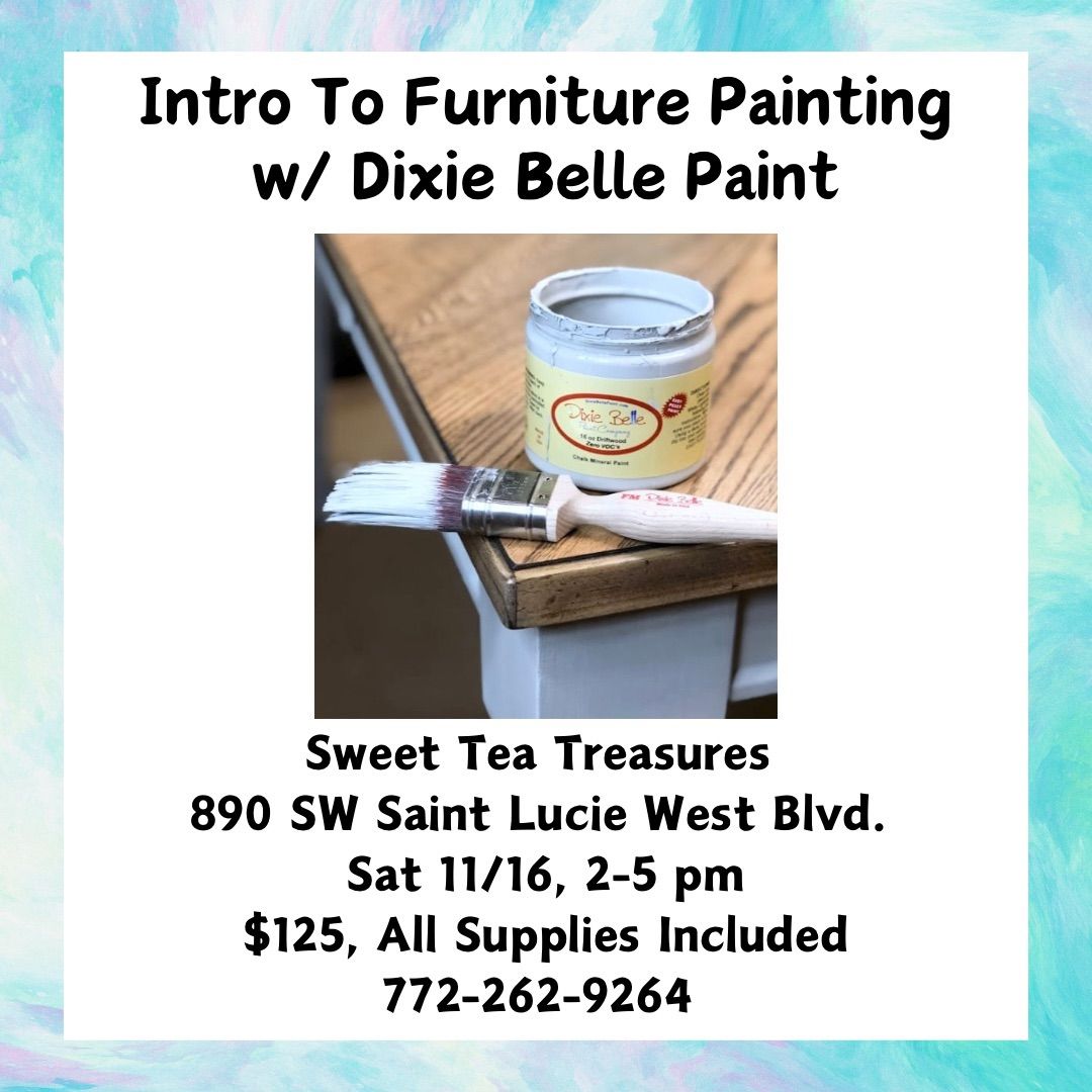 Intro to Furniture Painting with Dixie Belle 