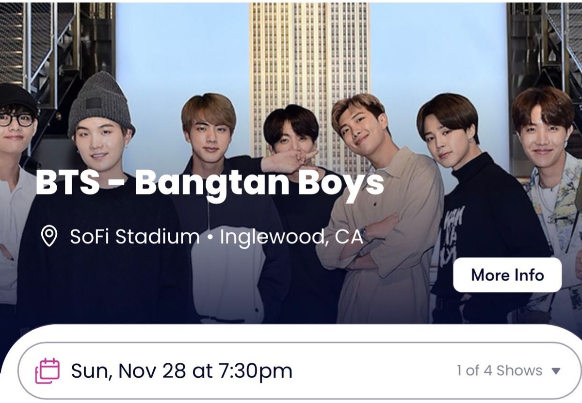 BTS Inglewood Tickets