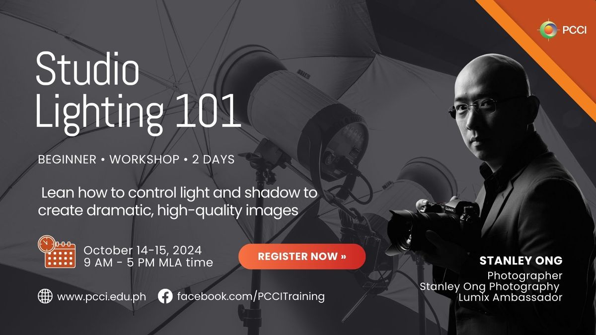 Studio Lighting 101 Face-to-Face Workshop at Makati City 