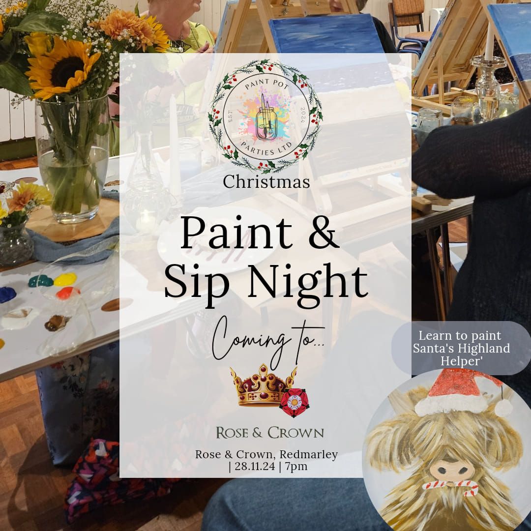 Christmas Paint & Sip Night 