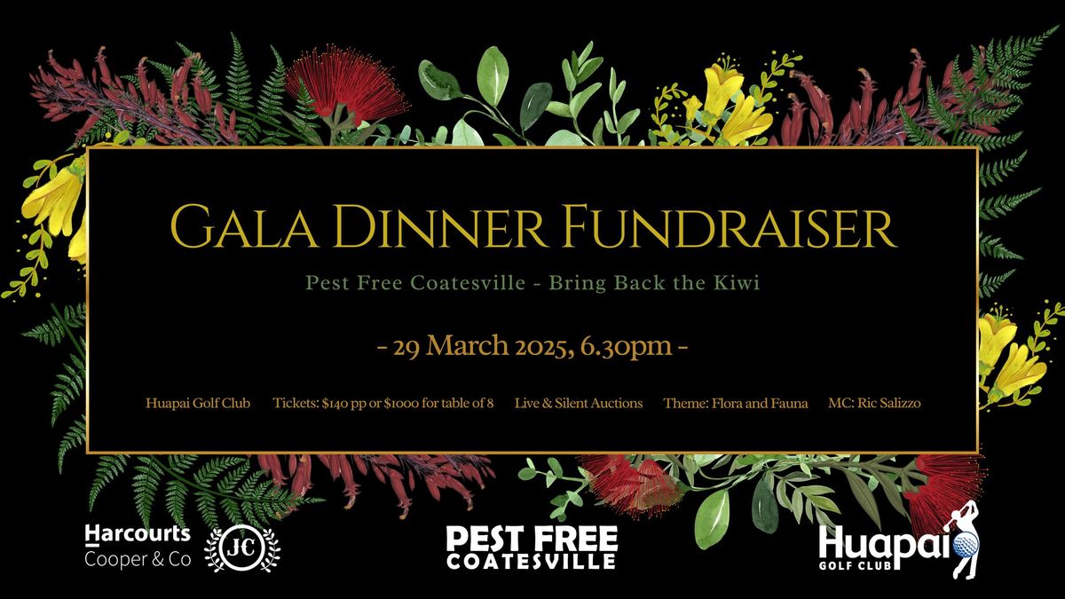 Bring Back The Kiwi Gala Dinner Fundraiser