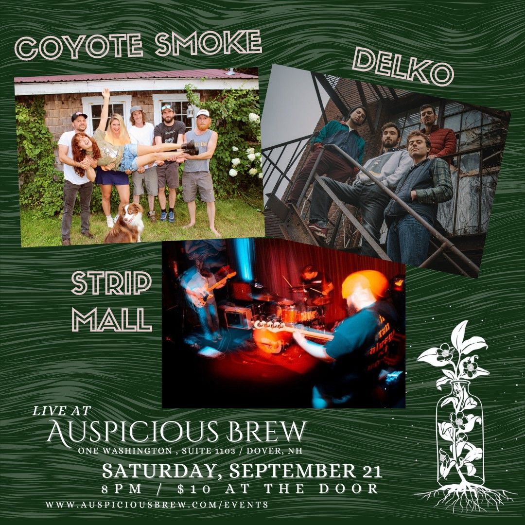 Coyote Smoke \/\/ Delko \/\/ Strip Mall ~ Live at Auspicious Brew!