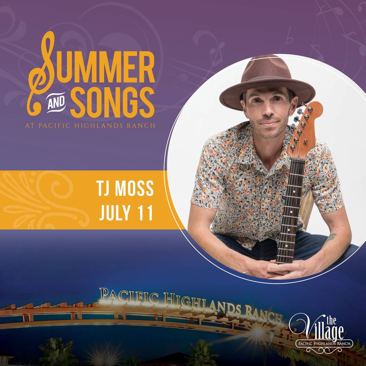 Summer and Songs - The Village at PHR - Live Music - TJ Moss