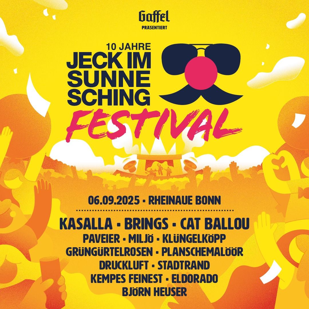 Jeck im Sunnesching 2025 - Das Festival in Bonn