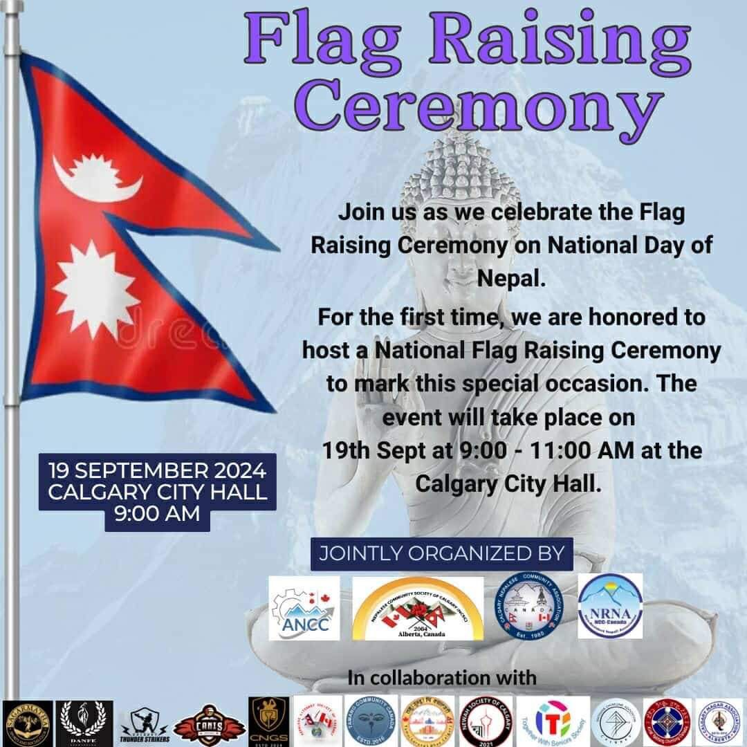 Nepal Flag Raising Ceremony on the Occasion of National Day of Nepal