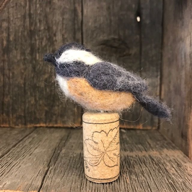 Needle Felt Chickadee Class