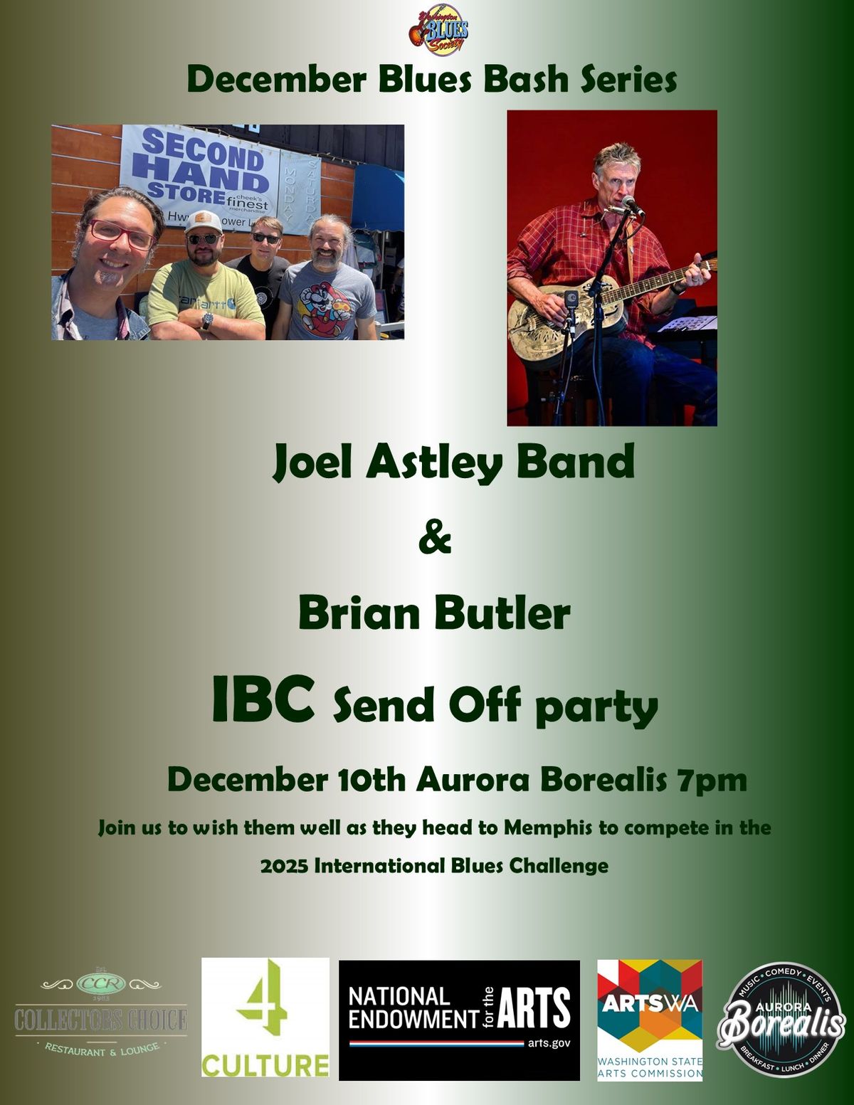 WBS Blues Bash \/ IBC Send Off Party with Joel Astley Band and Brian Butler 