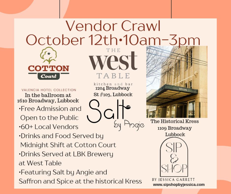 Vendor Crawl Sip & Shop 