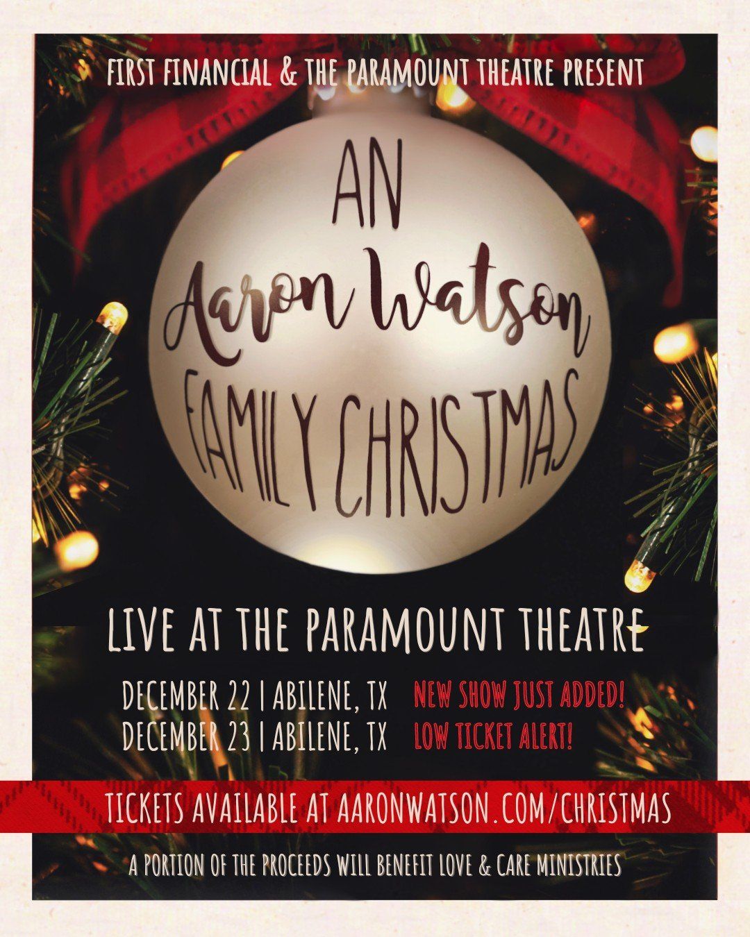 An Aaron Watson Family Christmas at Paramount Theatre Abilene