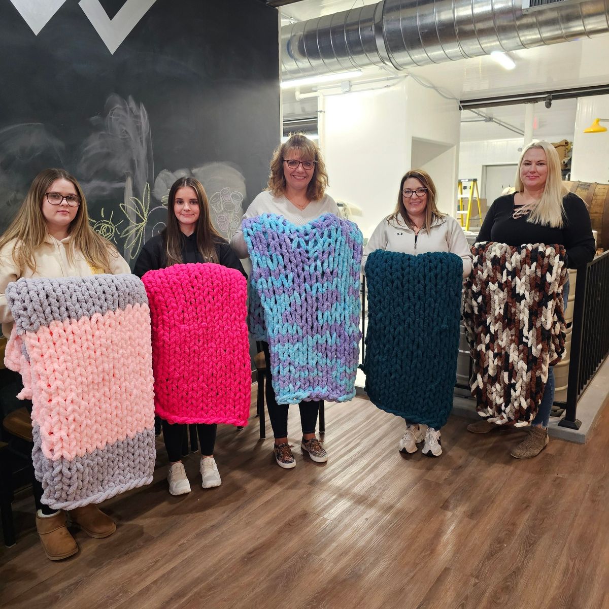 SOLD OUT!! April 19th - The Nook Chunky Knit Blanket Workshop 