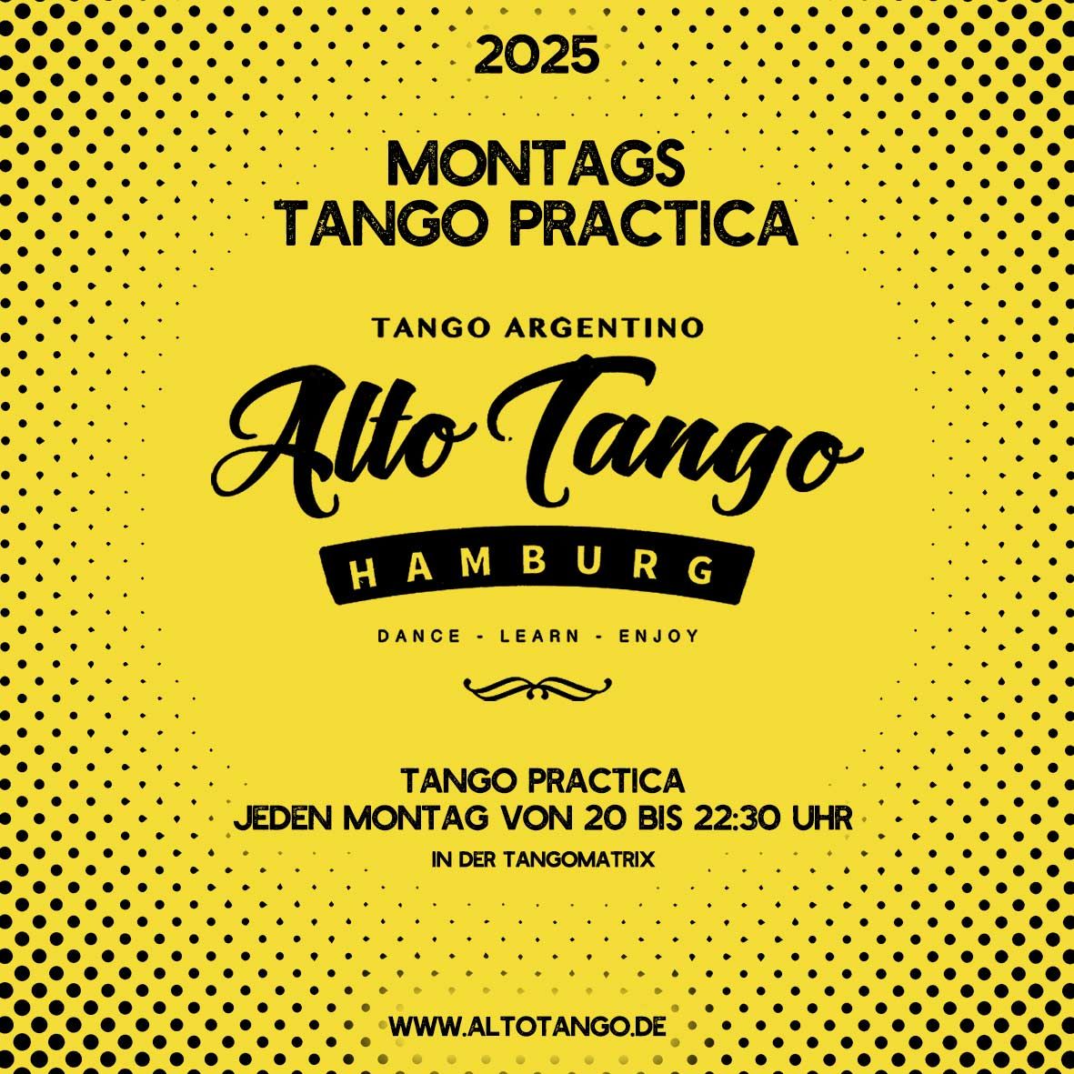 Tango Practica in Hamburg 2025 - Every Monday from 20h