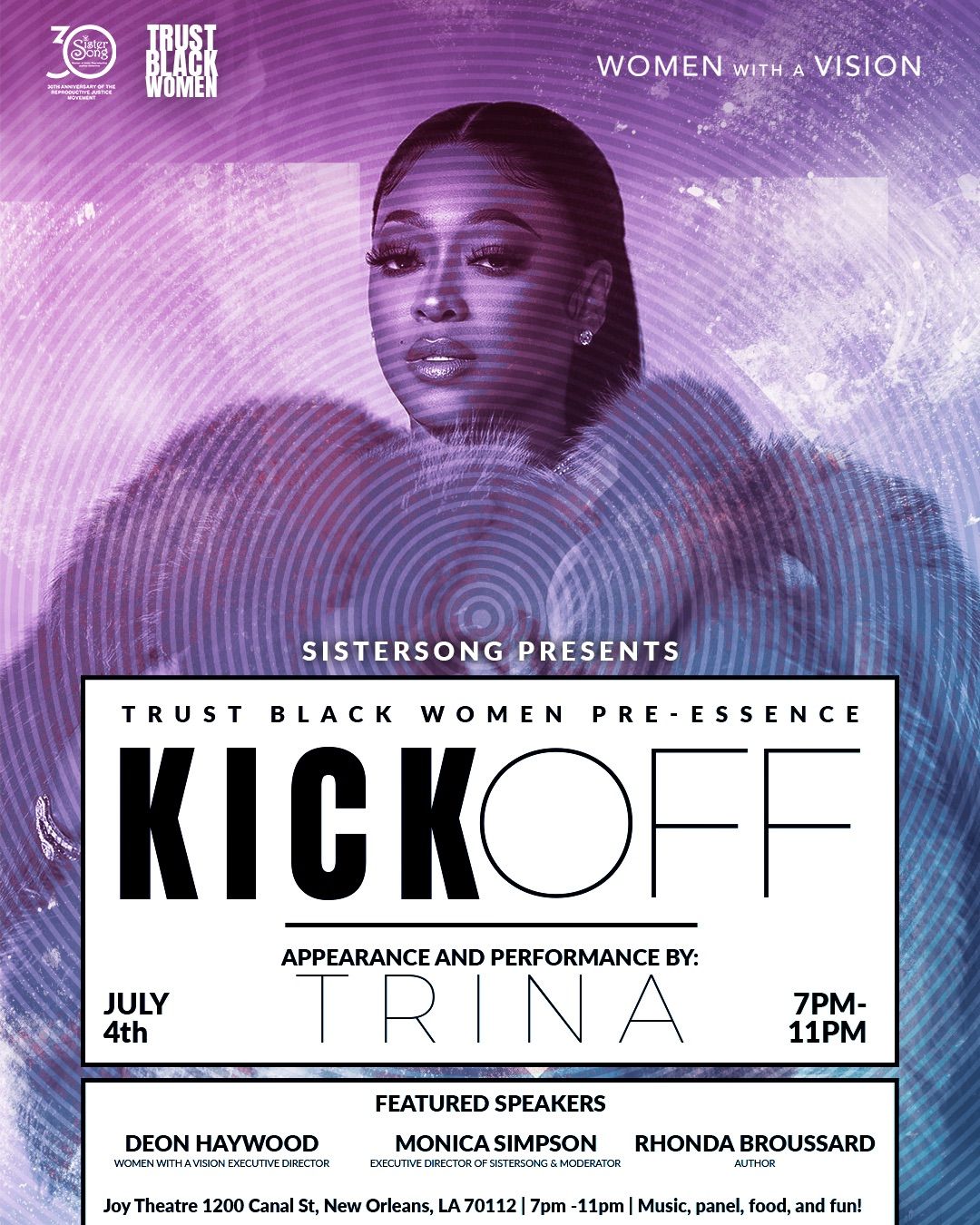 Trust Black Women Pre-Essence Kick Off (Panel w\/Black Authors + performance by Trina!)