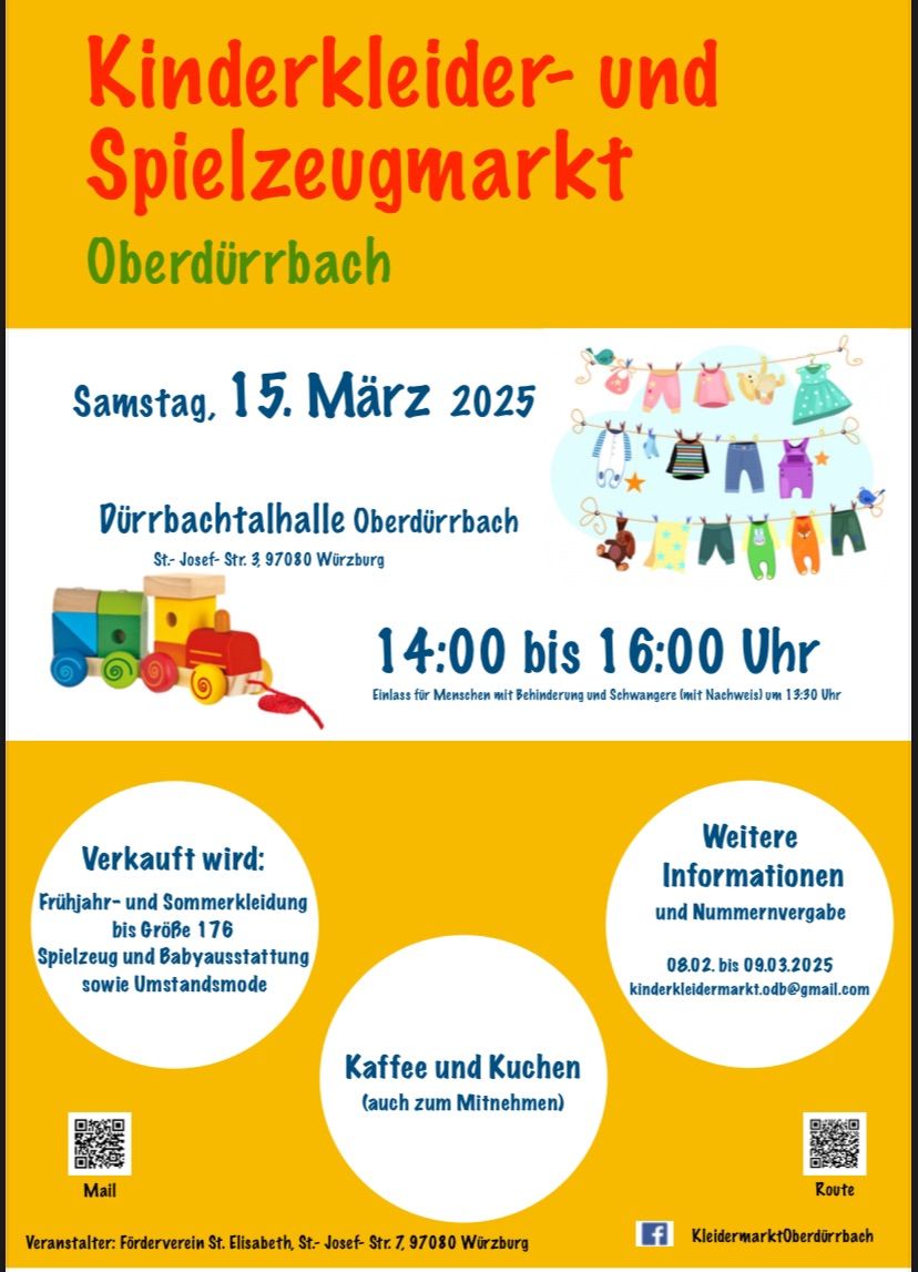 Kinderkleidermarkt Oberd\u00fcrrbach 