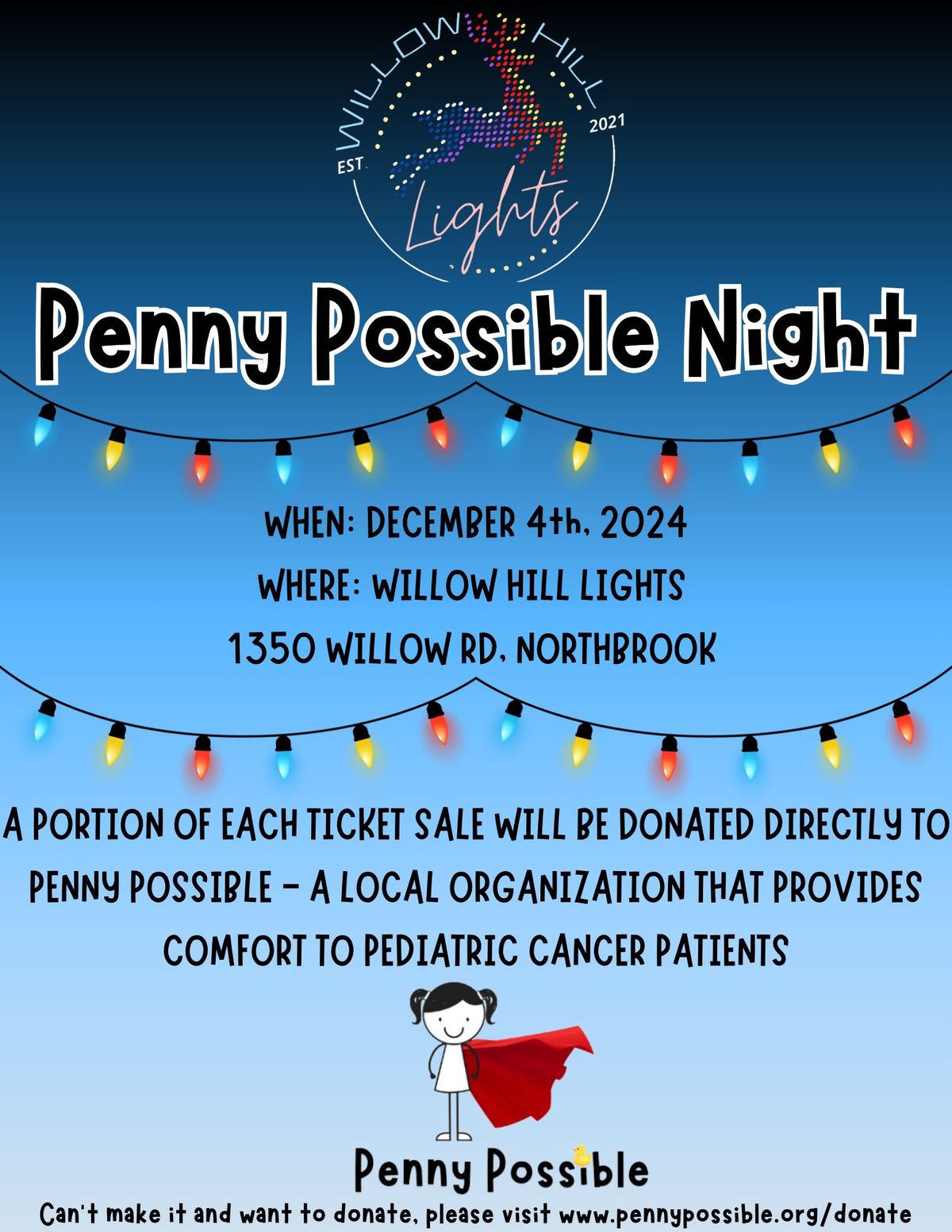 Willow Hill Lights - Penny Possible Night