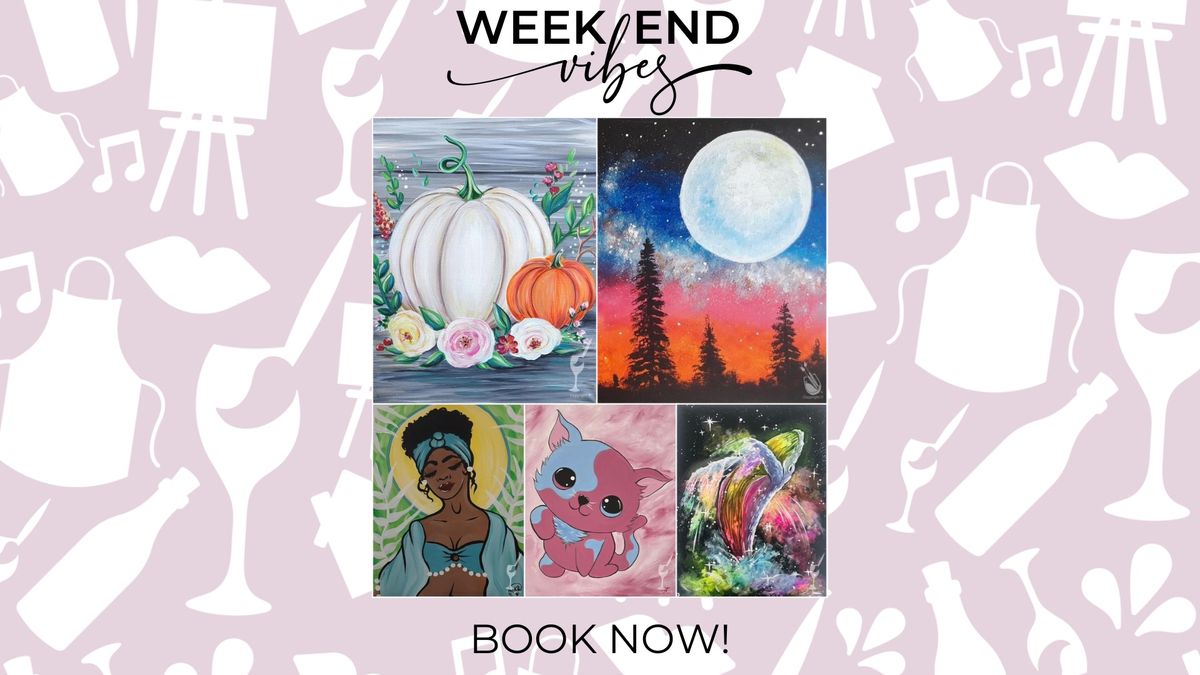 WEEKEND VIBES! Pumpkins, divas, family classes, and Pop in & DIY!