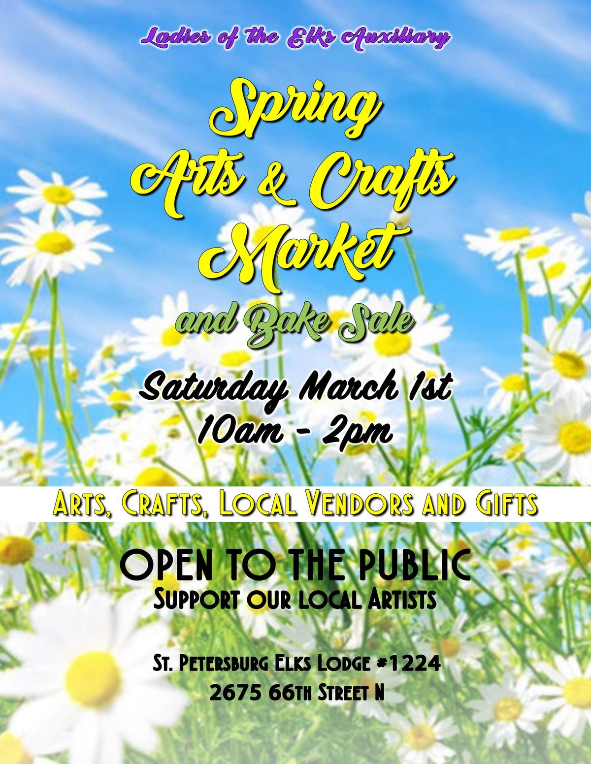 Spring Arts & Craft and LOEA Bake Sale