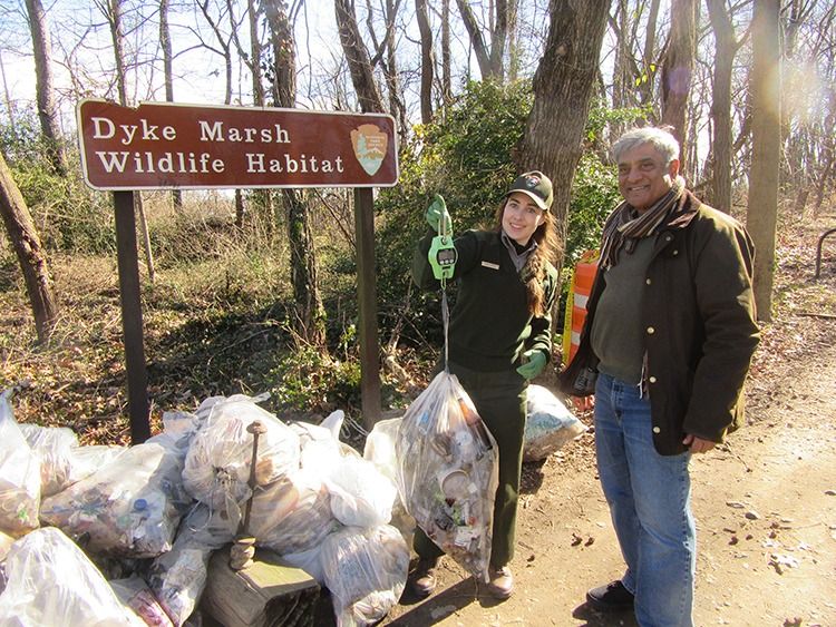 Shoreline and Trail Cleanup-Dyke Marsh\/Belle Haven Park