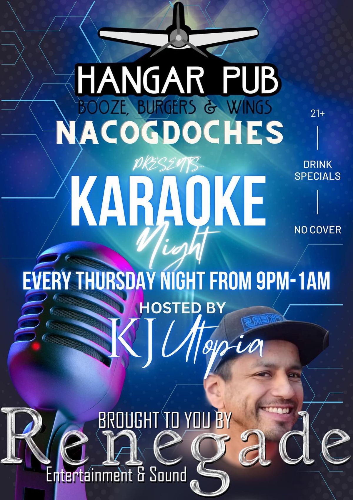 Hangar Pub Nacogdoches presents Karaoke Night