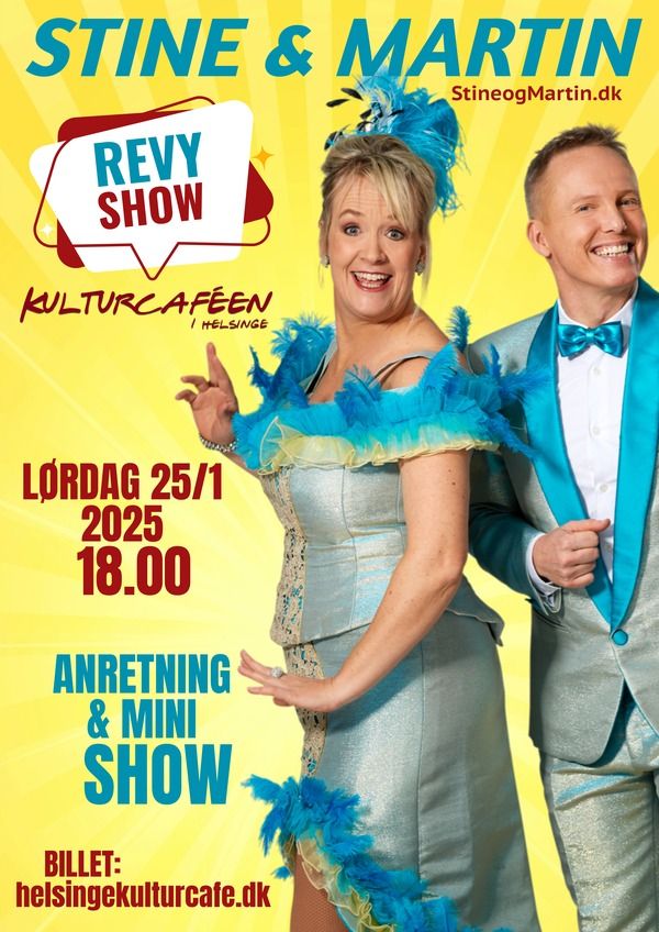 Revyshow med Stine & Martin incl. Spisning