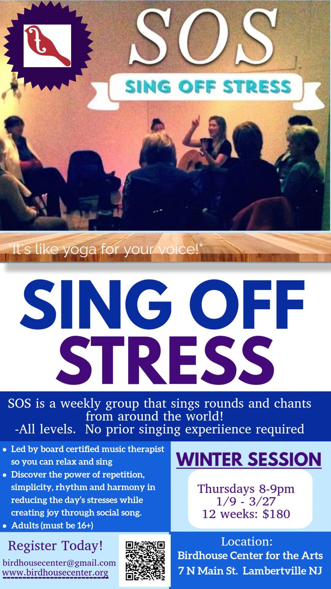 Sing off Stress (SOS!) Winter Sessions