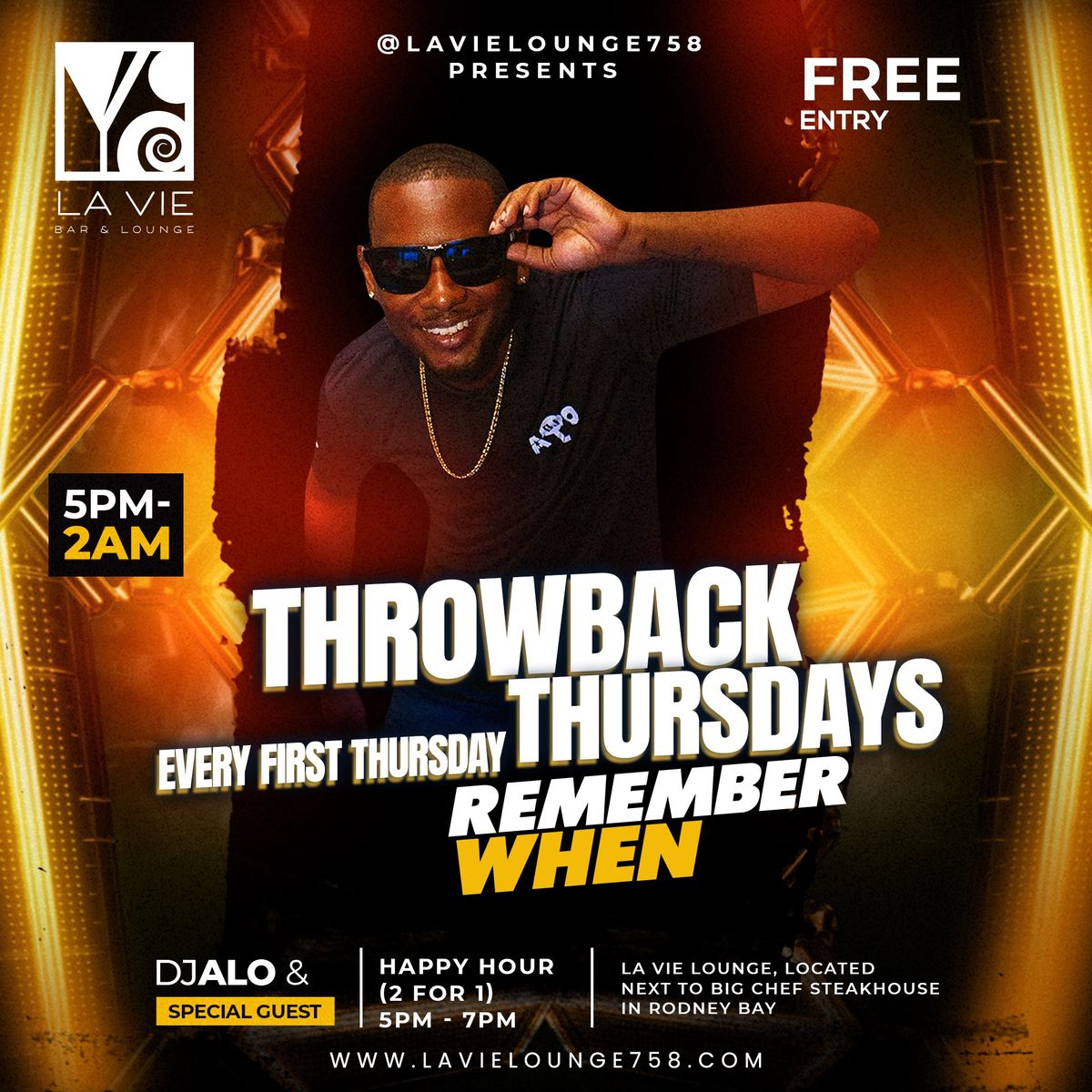 Throwback Thursdays "Remember When" Every First Thursday w\/ Dj Alo